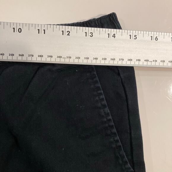 NWOT ZANEROBE Pants 30”Sureshot”Jogger Drop-Crotch-Panel Logo Black StrtchCotton - Picture 8 of 12